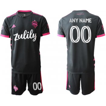 Men 2020-2021 club Seattle Sounders away customized black Soccer Jerseys