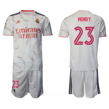 Men 2021-2022 Club Real Madrid home white 23 Adidas Soccer Jersey