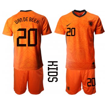 2021 European Cup Netherlands home Youth 20 soccer jerseys