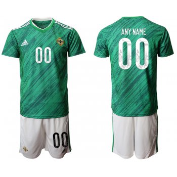 Men 2021 European Cup Northern Ireland green home customized Soccer Jersey