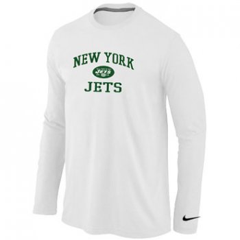 Nike New York Jets Heart & Soul Long Sleeve T-Shirt White