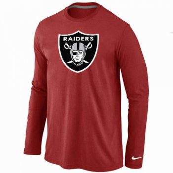 Nike Oakland Raiders Logo Long Sleeve T-Shirt RED
