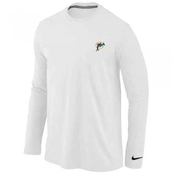 Miami Dolphins Sideline Legend Authentic Logo Long Sleeve T-Shirt White