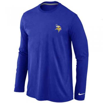 Minnesota Vikings Logo Long Sleeve T-Shirt Blue