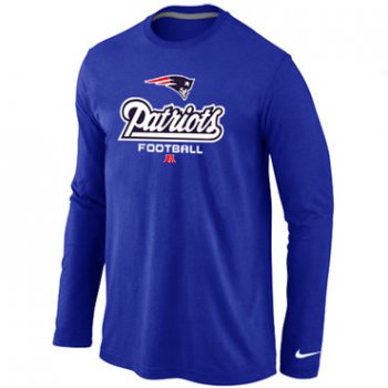 Nike New England Patriots Critical Victory Long Sleeve T-Shirt Blue