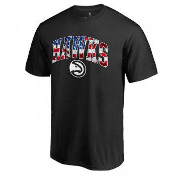 Men's Atlanta Hawks Black Banner Wave T-Shirt