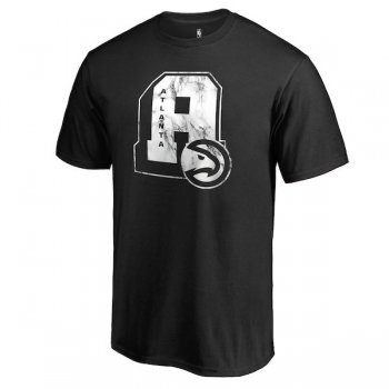 Men's Atlanta Hawks Fanatics Branded Black Letterman T-Shirt