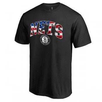 Men's Brooklyn Nets Black Banner Wave T-Shirt