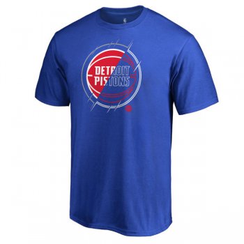 Men's Detroit Pistons Fanatics Branded Royal X-Ray T-Shirt