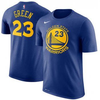 Men's Golden State Warriors 23 Draymond Green Nike Royal Name & Number Performance T-Shirt