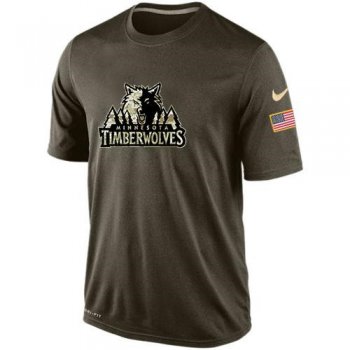 Minnesota Timberwolves Salute To Service Nike Dri-FIT T-Shirt