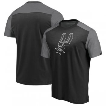 San Antonio Spurs Big & Tall Iconic T-Shirt - BlackHeathered Gray