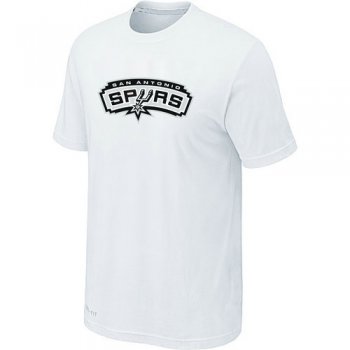 San Antonio Spurs Big & Tall Primary Logo white NBA T-Shirt