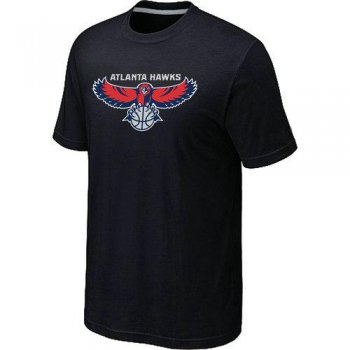 Atlanta Hawks Big & Tall Primary Logo Black NBA T-Shirt
