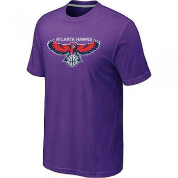 Atlanta Hawks Big & Tall Primary Logo Purple NBA T-Shirt