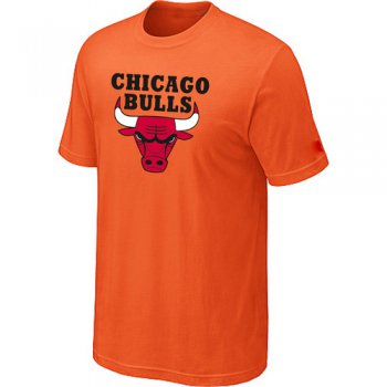 Chicago Bulls Big & Tall Primary Logo Orange NBA T-Shirt