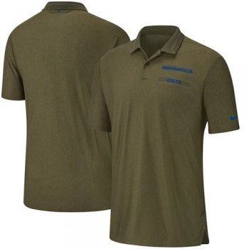 Indianapolis Colts Nike Salute to Service Sideline Polo Olive