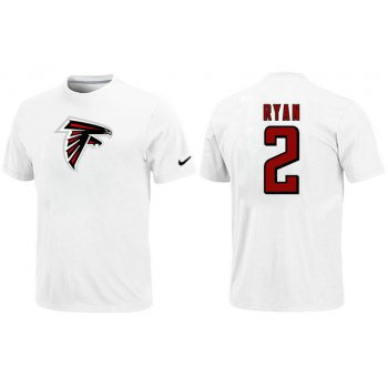 Nike Atlanta Falcons 2 ryan Name & Number T-Shirt White