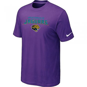 Jacksonville Jaguars Heart & Soul Purple T-Shirt