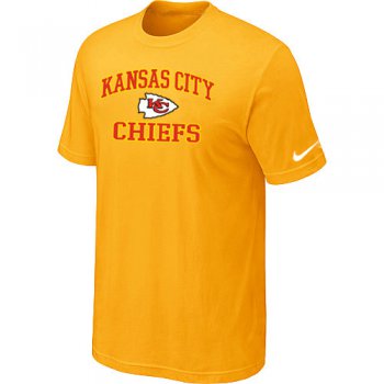 Kansas City Chiefs Heart & Soul Yellow T-Shirt