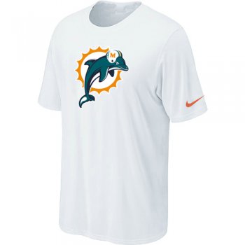 Miami Dolphins Sideline Legend Authentic Logo T-Shirt White