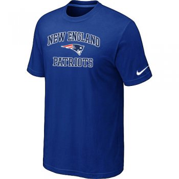 New England Patriots Heart & Soul Blue T-Shirt