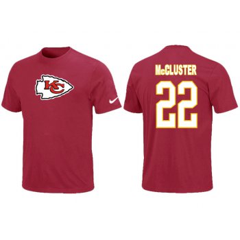 Nike Kansas City Chiefs 22 McCluster Name & Number T-Shirt Red