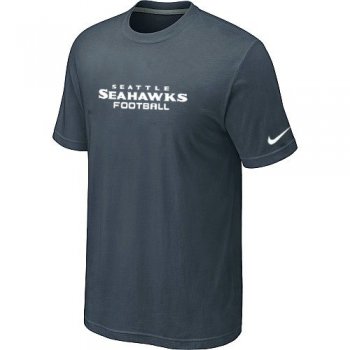 Nike Seattle Seahawks Sideline Legend Authentic Font Dri-FIT T-Shirt Grey