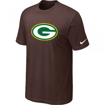 Green Bay Packers Sideline Legend Authentic Logo T-Shirt Brown