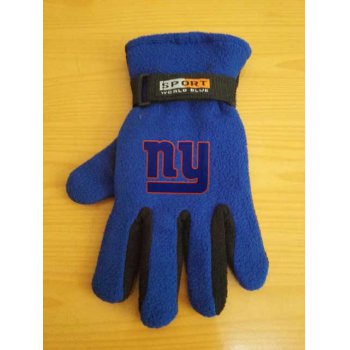 New York Giants NFL Adult Winter Warm Gloves Blue