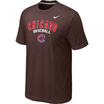 Nike MLB Chicago Cubs 2014 Home Practice T-Shirt - Brown