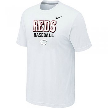 Nike MLB Cincinnati Reds 2014 Home Practice T-Shirt - White
