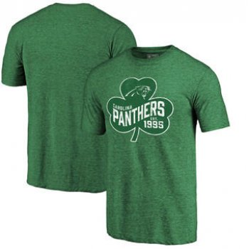 Carolina Panthers Pro Line by Fanatics Branded St. Patrick's Day Paddy's Pride Tri-Blend T-Shirt - Kelly Green