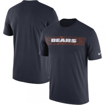 Chicago Bears Nike Navy Sideline Seismic Legend T-Shirt