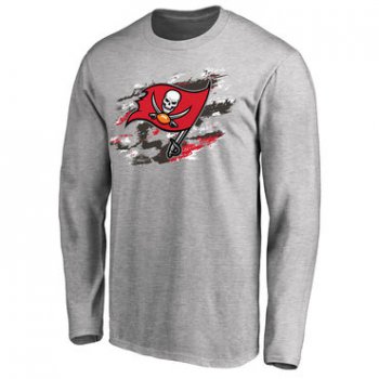 Men's Tampa Bay Buccaneers NFL Pro Line Ash True Colors Long Sleeve T-Shirt