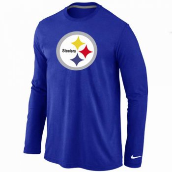 Nike Pittsburgh Steelers Logo Long Sleeve T-Shirt BLUE