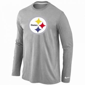 Nike Pittsburgh Steelers Logo Long Sleeve T-Shirt Grey