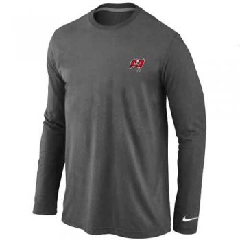 Tampa Bay Buccaneers Sideline Legend Authentic Logo Long Sleeve T-Shirt D.Grey