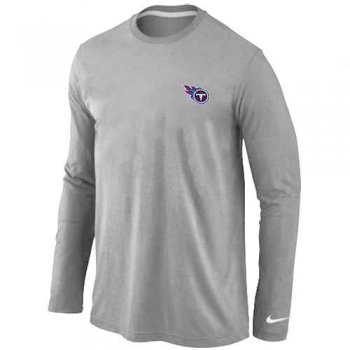 Tennessee Titans Logo Long Sleeve T-Shirt Grey
