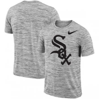 Chicago White Sox Nike Heathered Black Sideline Legend Velocity Travel Performance T-Shirt