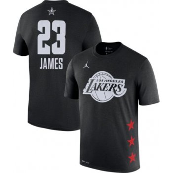 Jordan Men's 2019 NBA All-Star Game #23 LeBron James Dri-FIT Black T-Shirt