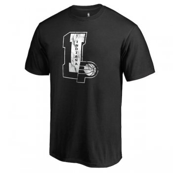 Men's Indiana Pacers Fanatics Branded Black Letterman T-Shirt