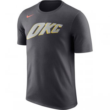 Men's Oklahoma City Thunder Nike Charcoal City Edition Essential Performance T-Shirt