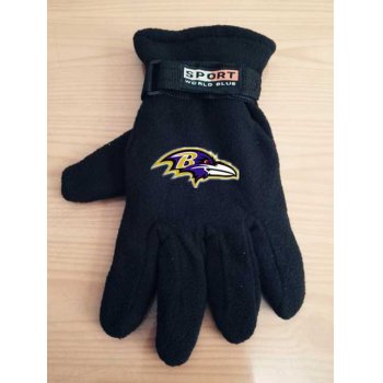 Baltimore Ravens NFL Adult Winter Warm Gloves Black