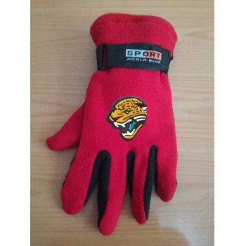 Jacksonville Jaguars NFL Adult Winter Warm Gloves Red