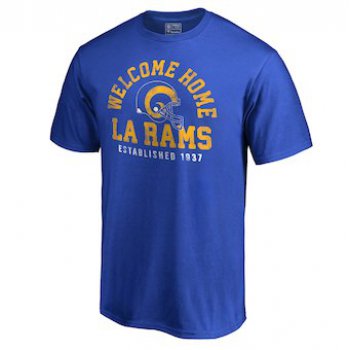 Men's Los Angeles Rams NFL Pro Line Royal Hometown Collection Home T-Shirt