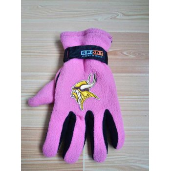 Minnesota Vikings NFL Adult Winter Warm Gloves Pink