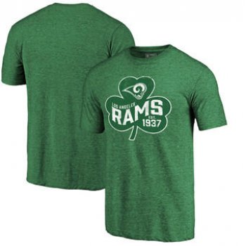Los Angeles Rams Pro Line by Fanatics Branded St. Patrick's Day Paddy's Pride Tri-Blend T-Shirt - Kelly Green