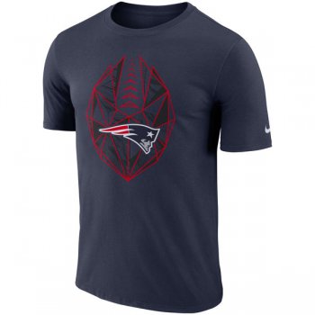 Men's New England Patriots Nike Navy Fan Gear Icon Performance T-Shirt