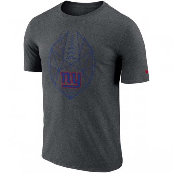 Men's New York Giants Nike Heathered Charcoal Fan Gear Icon Performance T-Shirt